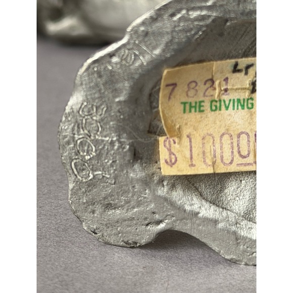 Vintage Pewter Pegasus Figurine Rearing Winged Horse Crystal Ball Fantasy Decor - Picture 8 of 10